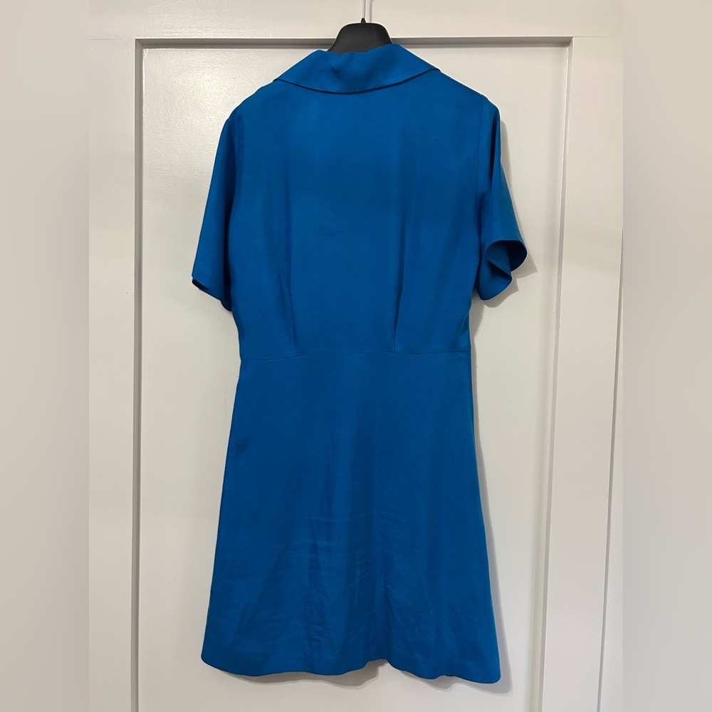 SANDRO
Bow-Detailed Ruched Twill Mini Dress - Picture 3 of 4